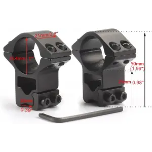 25.4mm dürbün için 11mm YÜKSEK Halı Ayağı