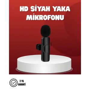 2’li Kablosuz Yaka Mikrofonu iPhone İçin Profesyonel Video Ses