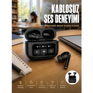 2.Nesil Pro Ekranlı Sesli Görüşme Yapabilen Kablosuz Bluetooth Kulaklık Yeni Nesil