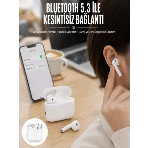 2.Nesil Yeni Model TWS Bluetooth Kulaklık Dokunmatik Kontrol Yüksek Ses Kaliteli Yeni Nesil