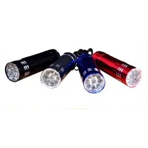 3 Adet 9 Ledli Metal Mini El Fener