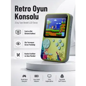 3 İnç Renkli Ekranlı Taşınabilir El Konsolu – G5 Modeli