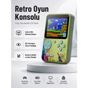 3 İnç Renkli Ekranlı Taşınabilir El Konsolu – G5 Modeli