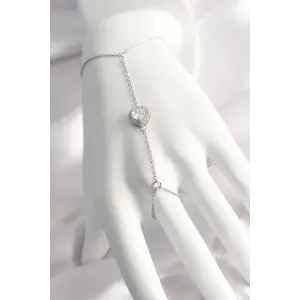 316L Çelik Gümüş Renk Kalp Model Şahmeran