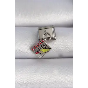 316L Çelik Gümüş Renk Sallantı Defter Figür Nomination Charm