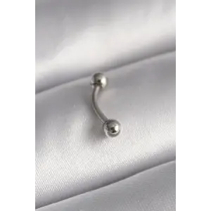 316L Çelik Gümüş Renk Topçuk Model Piercing