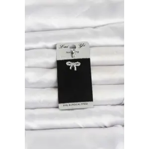 316L Cerrahi Çelik Fiyonk Model Göbek Piercing
