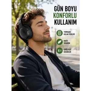 3.2 cm Sürücülü Ergonomik Kablosuz Kulaklık