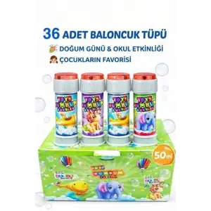 36 Adet Bumbum Baloncuk Köpük Tüpü Bx40
