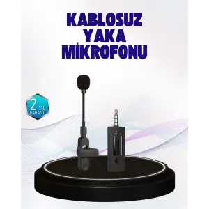 360 Derece Ses Algılamalı Type C Şarjlı Yaka Mikrofonu
