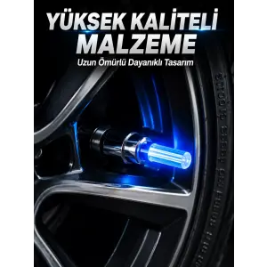 4 Adet LED Lastik Sibop Işığı Otomobil İçin Hareket Sensörlü