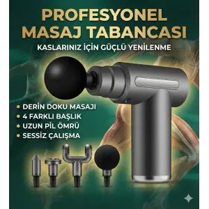 4 Başlıklı 6 Kademeli Titreşimli Şarjlı Mini Masaj Aleti