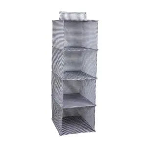  4 Gözlü Dolap Organizer Zebra Model