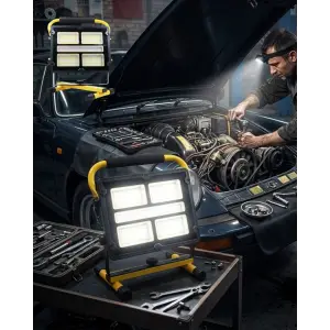 400 LED Süper Parlak Kamp Lambası Solar Şarjlı USB Çıkışlı Çok Amaçlı Aydınlatma