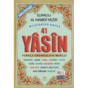 41 Yasin Biisayar Hatlı Tükçe Okunuşlu (Çanta Boy)
