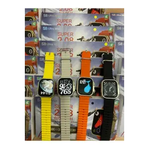 49 mm Ekranlı Siyah Silikon Kordonlu Akıllı Saat, Nabız Sensörü ve Sesli Görüşme Özellikli