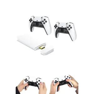 4K HD Görüntü Kaliteli Retro Game Stick 20000 Oyunlu Çift Kollu Beyaz Game Stick