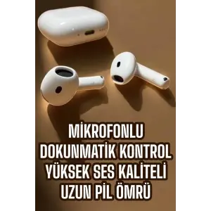 4.Nesil Kaliteli TWS Android ve İOS Uyumlu Mikrofonlu Kulaklık