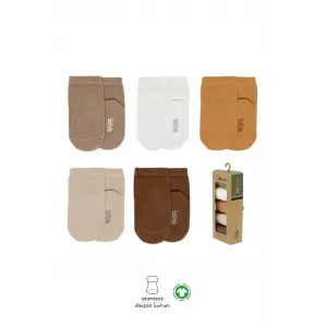 5li Penye Soket Kutulu Basic Çorap 10131 Bej