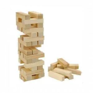 54 Parça  Ahşap Denge Jenga Oyunu Bx40