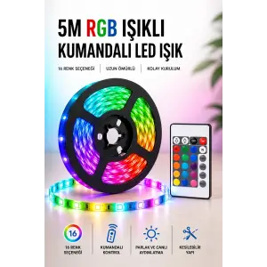 5M RGB Işıklı Her Ortama Uygun Led Işık