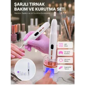 6 Değiştirilebilir Başlık ile Çok Amaçlı Tırnak Bakım Seti