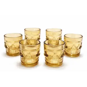 6lı Kurukafa Cam Shot Bardağı Alk2160