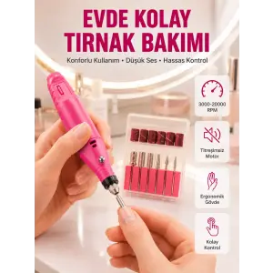 6 Uçlu Elektrikli Manikür Pedikür Seti Yeni Nesil