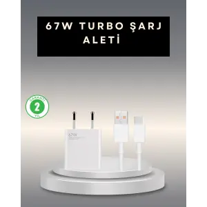 67 Watt Type C Şarj Adaptörü Poco X3 X4 X5 Pro Uyumlu