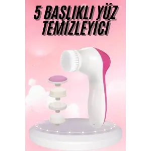 5 Başlıklı Titreşimli Cilt Temizleme Seti Canlandırıcı ve Onarıcı