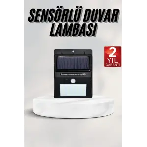 Bahçe Aydınlatması Güneş Enerjili Led Işık Lamba Sensörlü Dekoratif