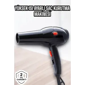 2200 Watt Profesyonel Saç Kurutma Makinesi Güçlü ve Dayanıklı Tasarım
