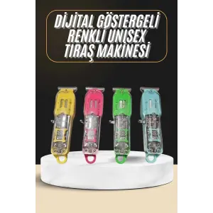 Tıraş Makinesi Renkli Dijital Göstergeli Epilasyon Öncesi Kısaltma Makinesi