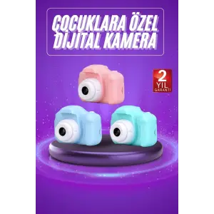 Dijital Fotoğraf Makinesi Çocuk Mini 1080p HD Kaliteli Renkli