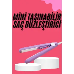 Saç Düzleştirici Pürüzsüz Parlaklık Seyahat Tipi Taşınabilir Seramik Kaplama
