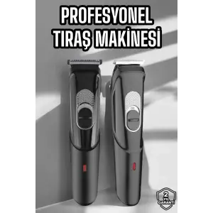 Saç Sakal Vücut Şarjlı Kablosuz Tıraş Makinesi Profesyonel Paslanmaz Çelik
