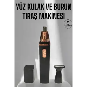 Tıraş Makinesi Kulak Burun ve Yüz Temizleyici Şarjlı Mini