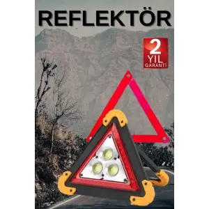 Solar Şarjlı Çok Fonksiyonlu Reflektör Işıklı Ikaz Lambası Acil Durum Reflektörü Acil Durum Uyarı Lambası