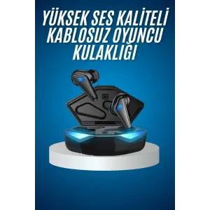 Bluetooth Kulaklık Oyuncu Kulaklığı RGB Işıklı Oyunlarda Düşük Gecikme