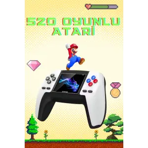 Retro Konsol P5 Uyumlu Taşınabilir 520 Oyunlu Kablosuz Game Stick