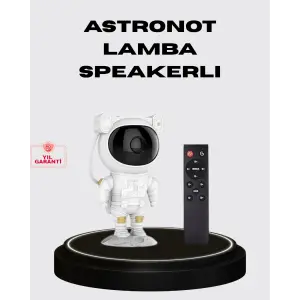 8 Efektli Astronot Galaxy Projektör Uzaktan Kumandalı LED Gece Lambası
