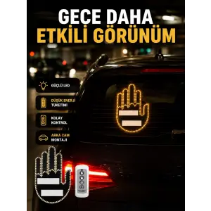 A Kalite Uzaktan Kumandalı LED Park Uyarı Işığı El Figürlü Model