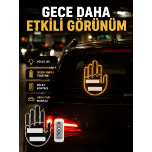 A Kalite Uzaktan Kumandalı LED Park Uyarı Işığı El Figürlü Model