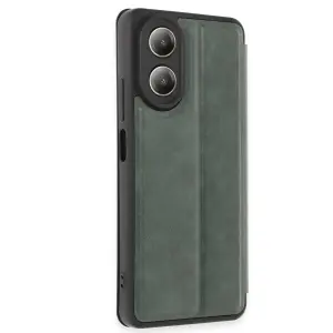 A38 Kılıf Flip Cover - Koyu Yeşil