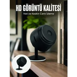 A9 Mini Wi-Fi Güvenlik Kamerası HD Gece Görüşlü Hareket Algılamalı Kablosuz IP Kamera