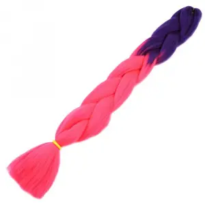 Afrika Örgüsü Ve Rasta İçin Sen Ombreli  / Mor / Neon Pembe