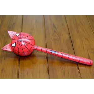 Ahşap Kedili Spiderman Marakas Tekli Polos:24