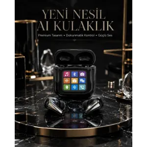 AI Bluetooth Kulaklık Akıllı Dokunmatik Kontrol Özellikli