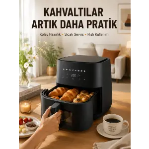 Air Fryer Mutfak Pişirme Cihazı Çok Programlı Dokunmatik