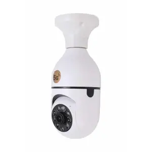 Akıllı Kamera Wifi Kamera Duylu Ampul Görünümlü 360 Derece Dönebilen Ev Kamerası